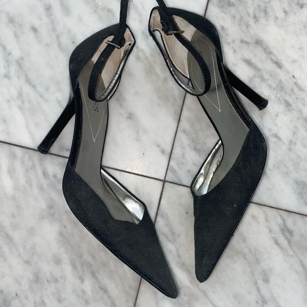Guess black/grey Pointed Toe Stilettos